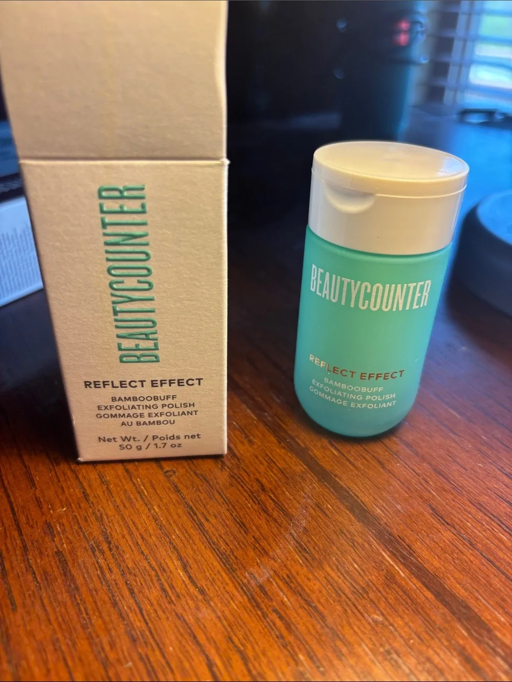 Beautycounter Reflect Effect Bamboo Buff Exfoliating Polish 1.7 oz NIB